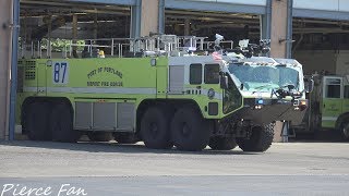 Air Alert 1 Response Port Of Portland Fire Rescue C8 FT85 FT86 FT87 amp R82 4K [upl. by Lednic]