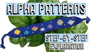 HOW TO READ ALPHA PATTERNS CC  Friendship Bracelets [upl. by Ploss]