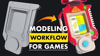 3D Modeling Workflow for Games  Explained [upl. by Melesa]