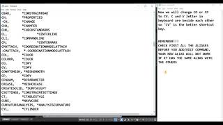AUTOCAD  HOW TO EDIT COMMAND ALIASES [upl. by Dorsy]