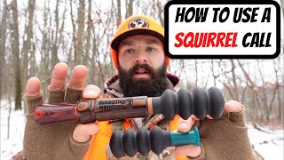 HOW TO USE A SQUIRREL CALL  Squirrel Hunting Tips [upl. by Sholom]