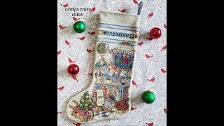 CROSS STITCH STOCKING HOW TO FINISH [upl. by Chari]