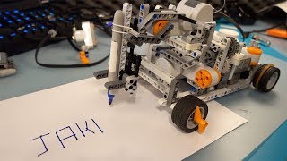 IL ROBOT LEGO CHE SCRIVE prototipo [upl. by Lirret944]