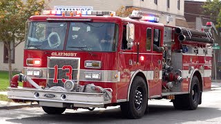 Claymont Fire Company Engine 132 Responding [upl. by Akym]