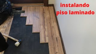 INSTALANDO PISO LAMINADO PARA AVANZADOS  piso laminado [upl. by Kathryn183]