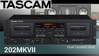 New TASCAM 202ᴍᴋVII cassette deck  Detailed review [upl. by Anomer]