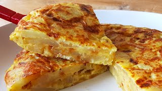 Easy Spanish Omelette For One Or Two  Tortilla de Patatas [upl. by Norved]