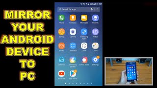 MirrorCast Samsung Android Mobile Screen to PC [upl. by Wawro455]