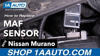 How to Replace MAF Sensor 0914 Nissan Murano [upl. by Ardnoyek]