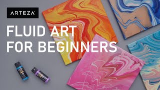 Fluid Art  Acrylic Pouring  Top Techniques For Beginners🌈 [upl. by Audri]