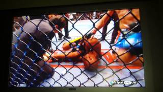 Anderson silva v Chris Weidman 2 leg break [upl. by Nobel]