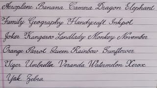 Cursive handwriting styles from A  Z  Writing cursive A  Z  cursive writing  handwriting [upl. by Esnahc]