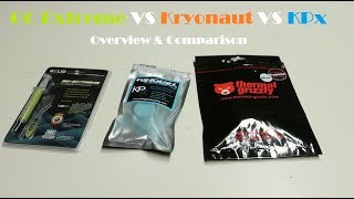 Highend thermal paste comparison  GCExtreme VS Kryonaut VS KPx [upl. by Phene581]