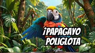 🐦 Papagayo saluda guacamayo hablando diferente idiomas [upl. by Atnoled]