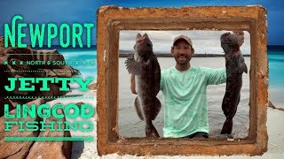 Jetty Fishing for Lingcod Newport Oregon [upl. by Erehs]