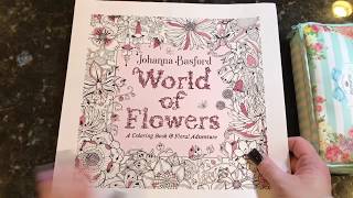 World of Flowers  Johanna Basford Flip Through [upl. by Aleuqahs]