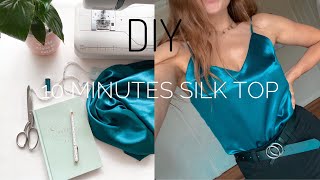 DIY Easy Silk Slip Top  Top With Straps  PDF Pattern [upl. by Mirilla]