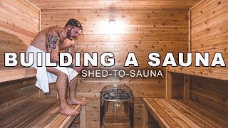 How to Build a Sauna inside a Shed [upl. by Stoughton]