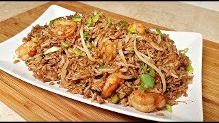 EASY Shrimp Fried Rice  How to Make Chinese Fried Rice  Chinese Take Out Style Fried Rice [upl. by Acima866]