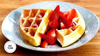 Professional Baker Teaches You How To Make WAFFLES [upl. by Rebm]