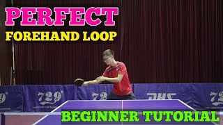 How to learn PERFECT Forehand Loop  MLFM Table Tennis Tutorial [upl. by Packston427]