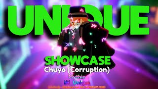 UNIQUE CHUYO Corruption Showcase In Anime Adventures [upl. by Zamir518]