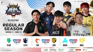 🔴 LIVE  MPL PH S15  FILIPINO  Week 1 Day 2 [upl. by Hachman]