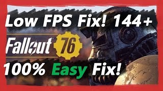 Fallout 76 Low FPS FIX StepbyStep Tutorial [upl. by Ahsinehs182]