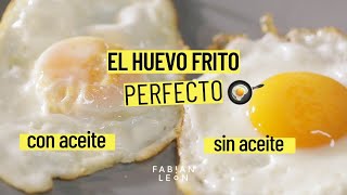 Cómo hacer el HUEVO FRITO PERFECTO sin aceite  2 FORMAS de hacerlo [upl. by Dnalhsa616]