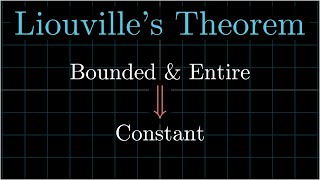 Liouvilles theorem  Complex Analysis [upl. by Trey]