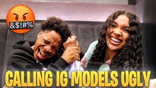 CALLING INSTAGRAM MODELS UGLY PRANK GONE WRONG [upl. by Xer]