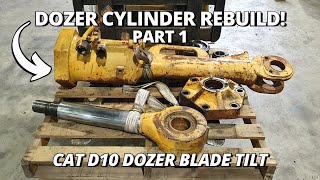 CAT D10 Dozer Cylinder Rebuild  Part 1  Machining [upl. by Ragse148]