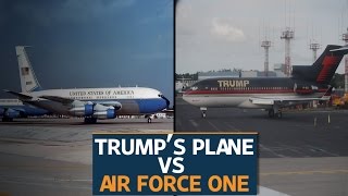 Trumps plane Vs Air Force One [upl. by Hanauq]