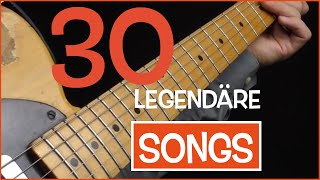 EGitarren Lieder  30 Top Songs Riffs [upl. by Gurias]