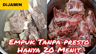 Cara Merebus Daging Iga Sapi Cepat Empuk amp Tidak Alot Tanpa Presto‼Hemat Gas Dan Praktis [upl. by Bettina]