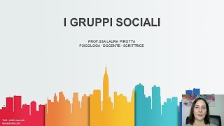 1 I gruppi sociali [upl. by Inus]