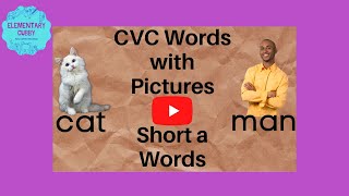 CVC Words with Pictures Short a Words  Learning How to Read [upl. by Jameson]