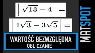 Wartość bezwzględna liczby  obliczanie [upl. by Erie]