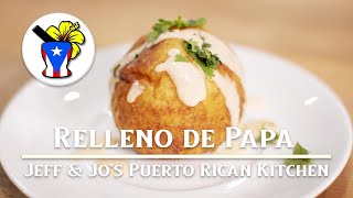 How to make Relleno de Papa Puerto Rican Potato Croquette  Easy Puerto Rican Recipe [upl. by Sollars]