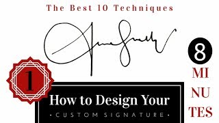 The Best Signature Examples with 10 Techniques  How to Draw Custom Signature [upl. by Katherine]