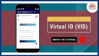 TUTORIAL  How to generate Virtual ID for Aadhaar [upl. by Nayk701]