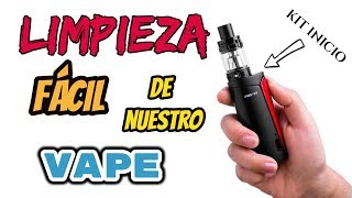 Cómo limpiar tu VAPE  Fácil y rápido  2023  kit inicio [upl. by Kotta]