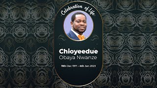 Chioyeedue Obaya Nwanze  Funeral Service  13012023 [upl. by Leuqer]