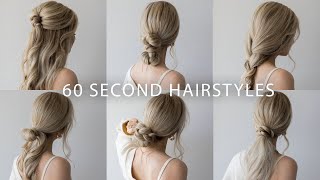 6 QUICK amp EASY HAIRSTYLES  Cute Long Hair Hairstyles [upl. by Box603]