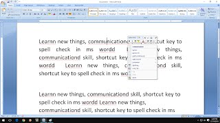 Shortcut key to Spell Check in MS Word [upl. by Grethel]