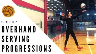 Teach How To Serve A Volleyball  Volleyball Overhand Serving Progressions [upl. by Felecia546]