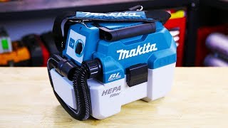 NEW Makita WetDry Cordless Dust Extractor [upl. by Llig211]