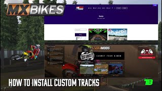 HOW TO INSTALL TRACKS  MX Bikes [upl. by Naesar]