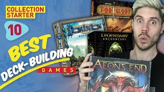 Top 10 DeckBuilding Board Games  Collection Starter [upl. by Inaffets]