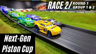 Disney Cars Diecast Racing  NextGen Piston Cup  Race 2  Round 1 Group 1 and 2 [upl. by Lyndell]